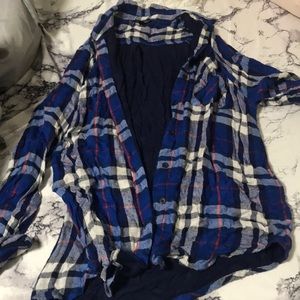 Topshop soft plaid shirt